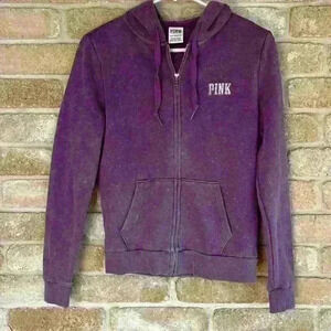 PINK by Victorias Secret Distressed Purple Hoodie
